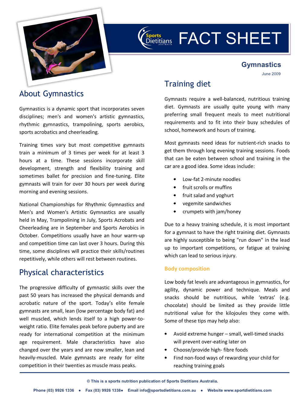 About Gymnastics Physical Characteristics Training Diet
