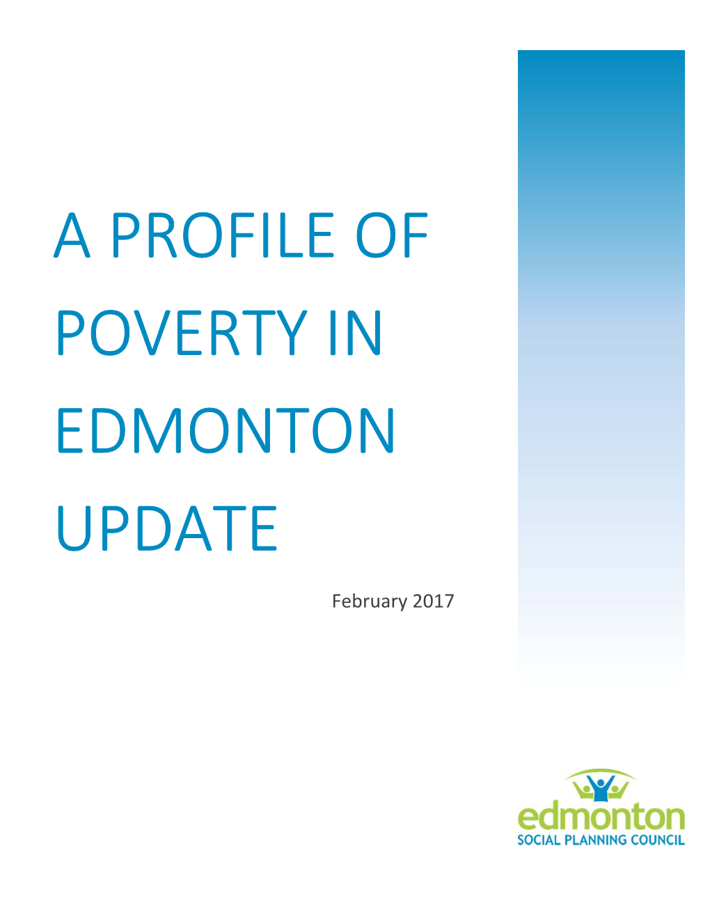 A Profile of Poverty in Edmonton Update