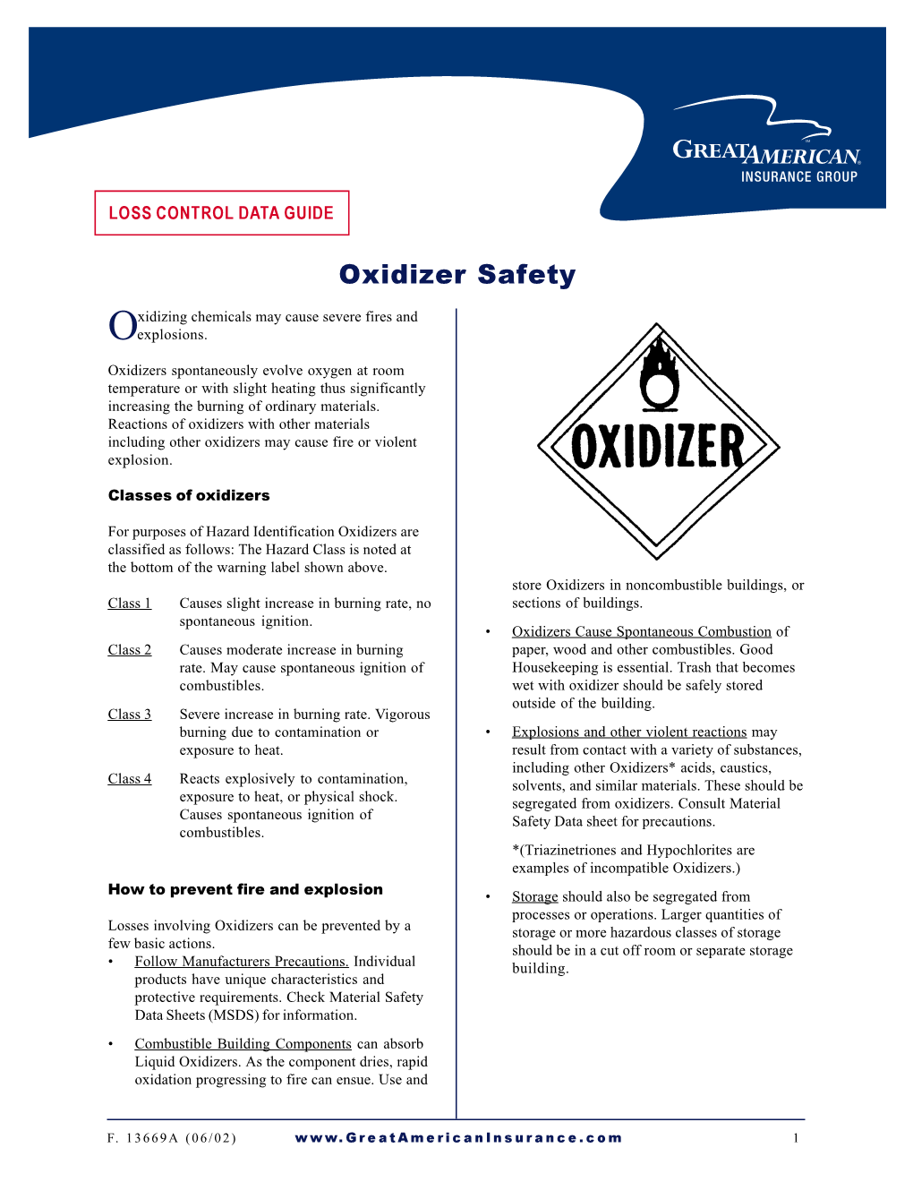 Oxidizer Safety