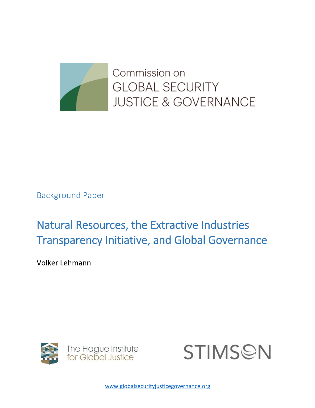 Natural Resources, the Extractive Industries Transparency Initiative, and Global Governance