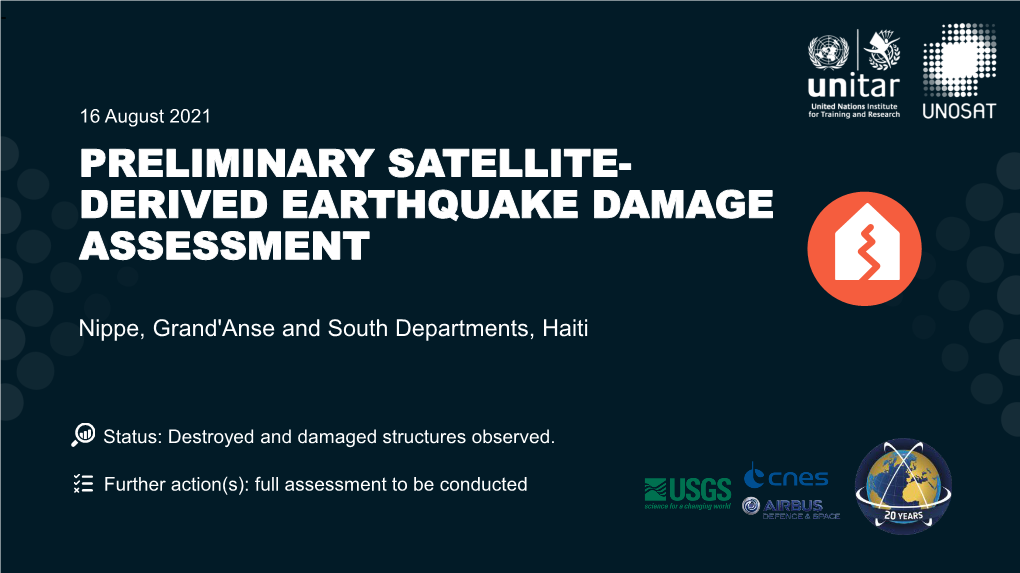 Derived Earthquake Damage Assessment