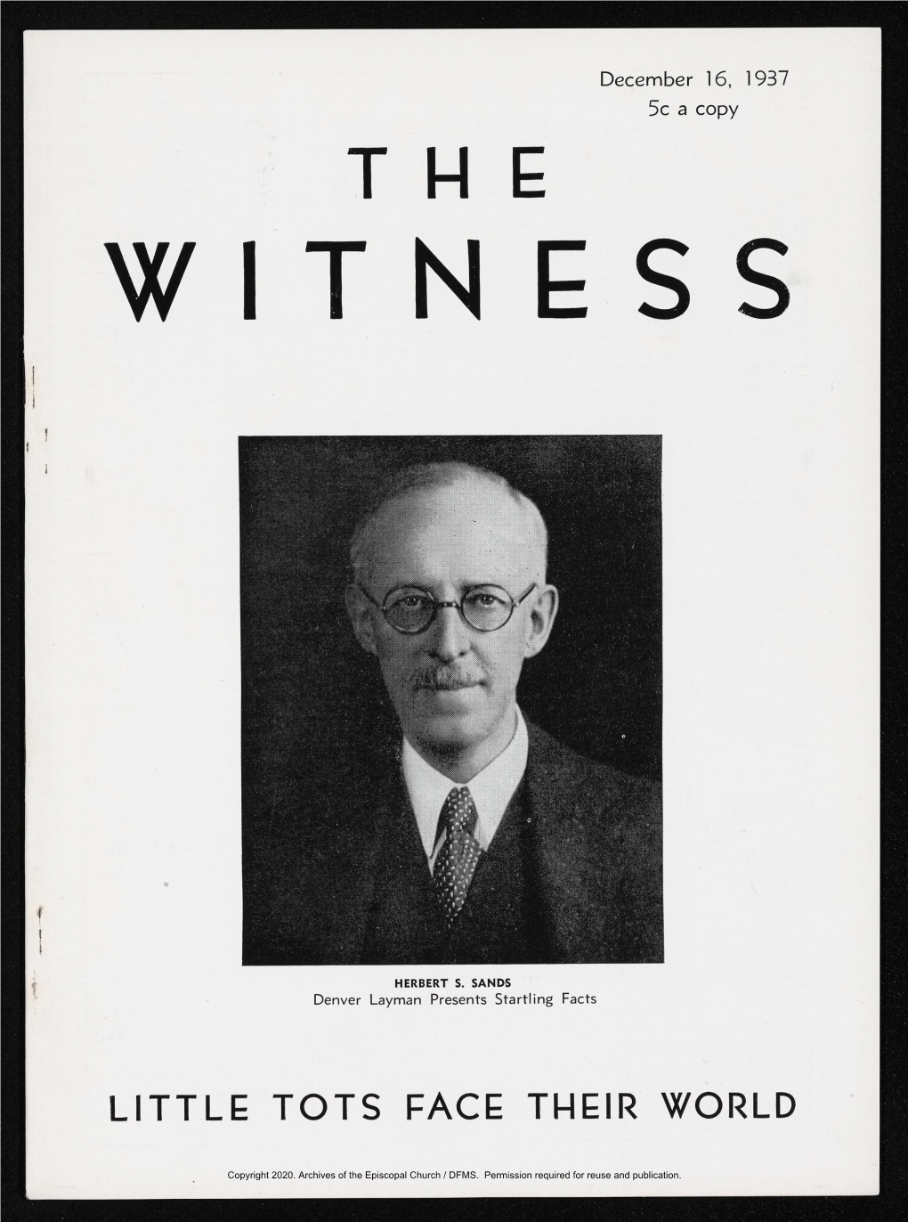 1937 the Witness, Vol. 22, No. 7. December 16, 1937