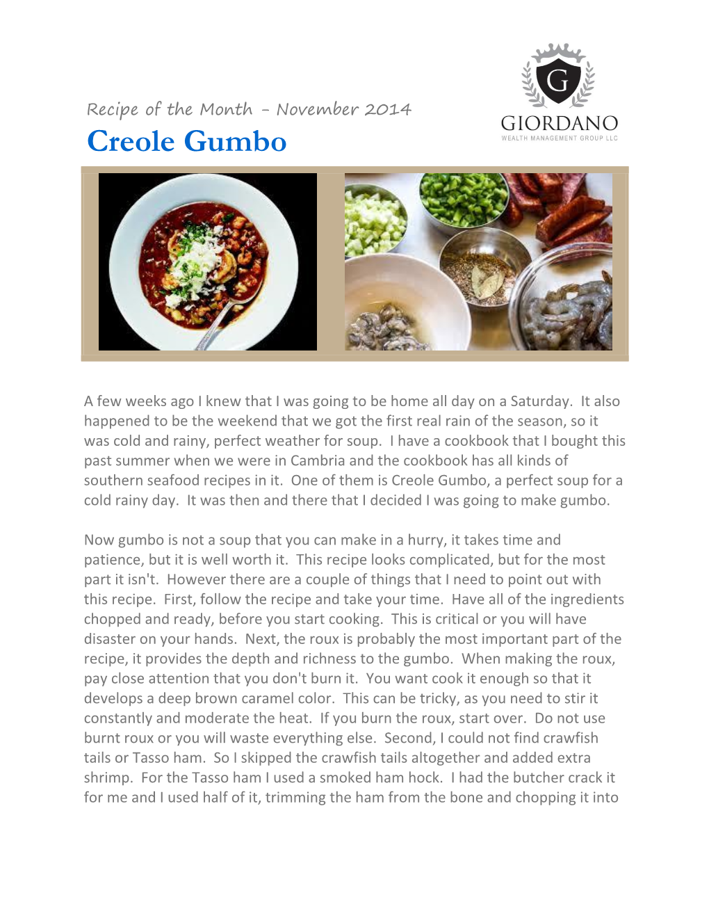 Creole Gumbo