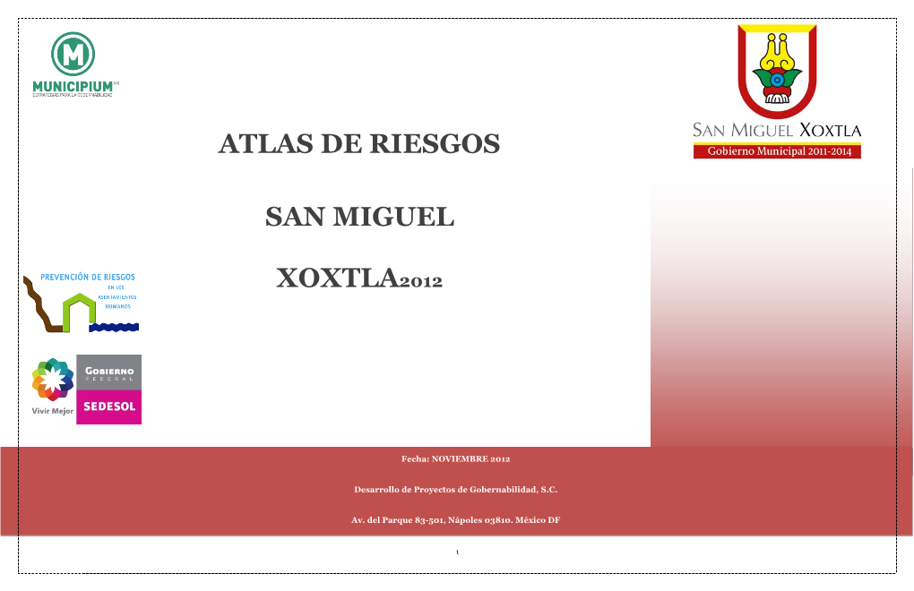 Atlas De Riesgos San Miguel Xoxtla2012