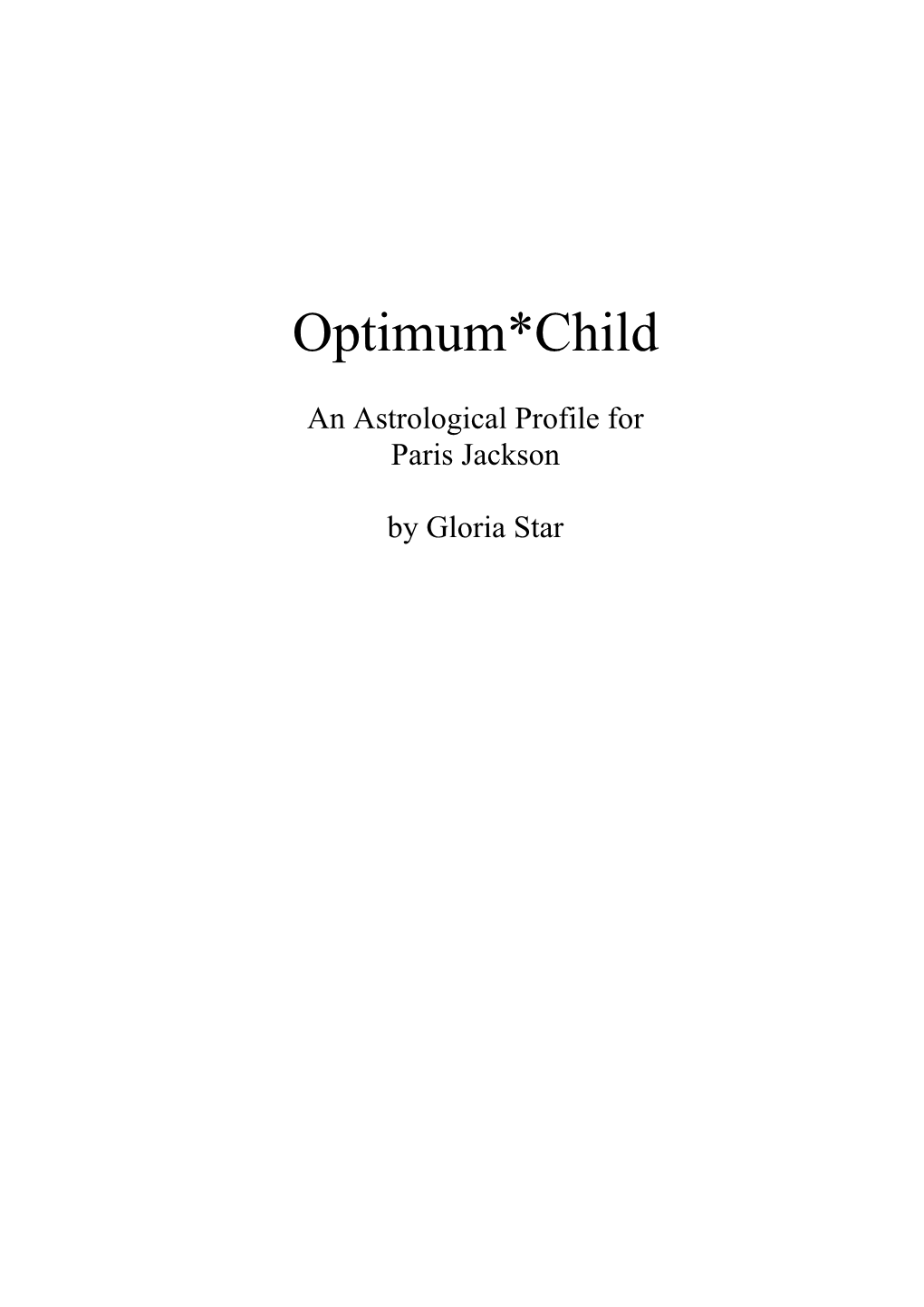 Optimum*Child