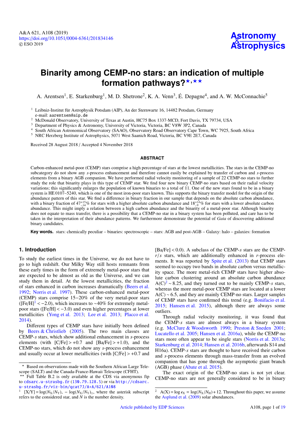 Binarity Among CEMP-No Stars: an Indication of Multiple Formation Pathways??,??