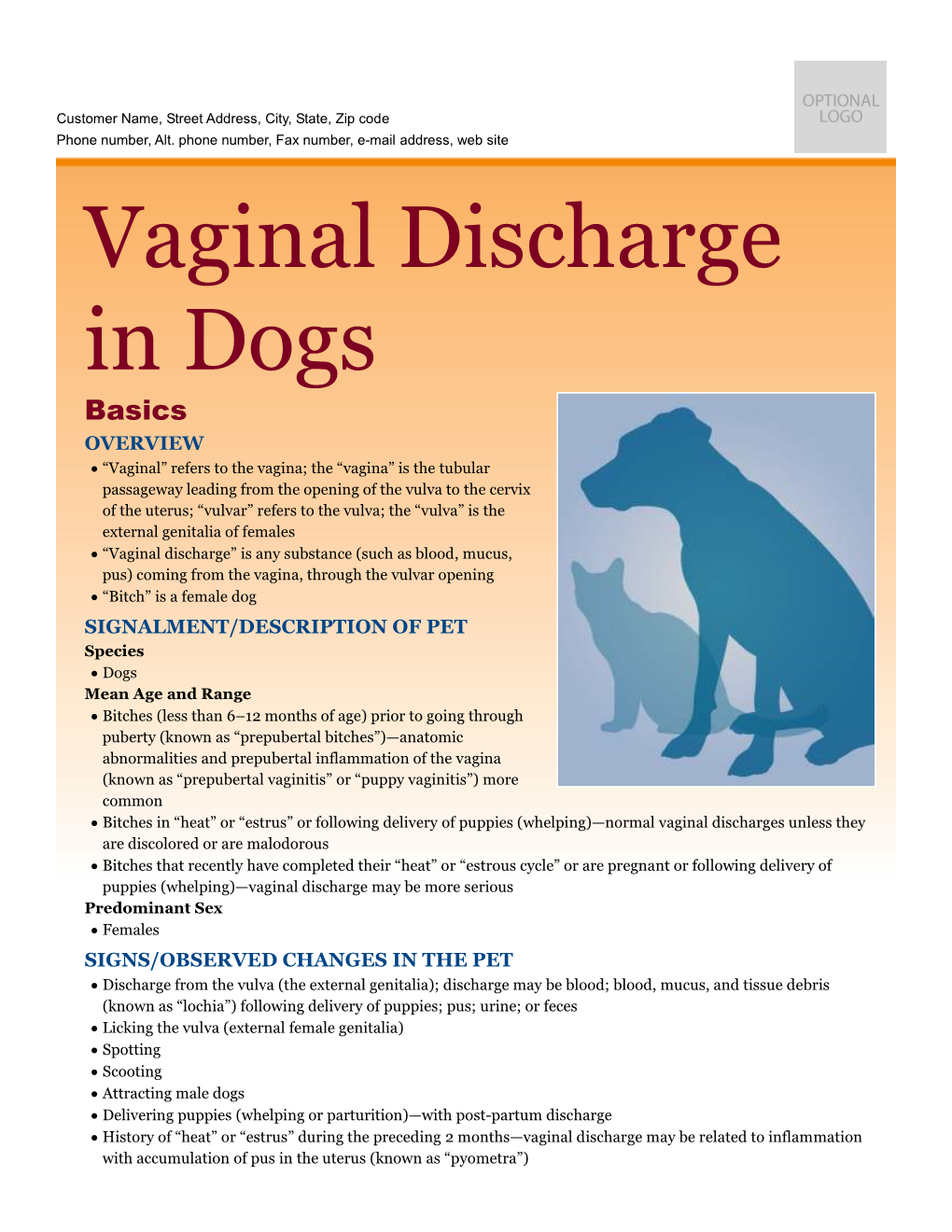 Vaginal Discharge in Dogs
