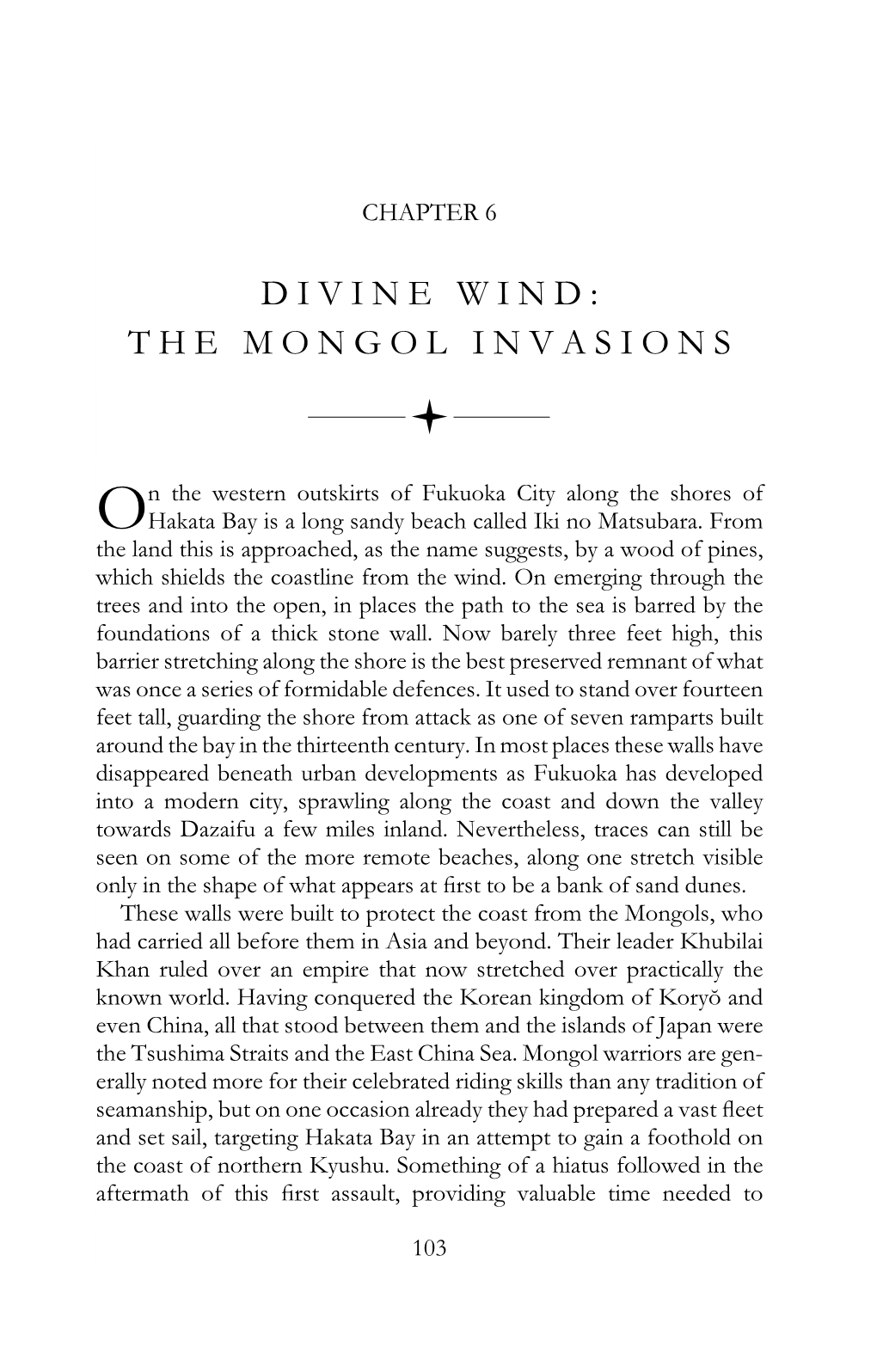 Divine Wind: the Mongol Invasions 