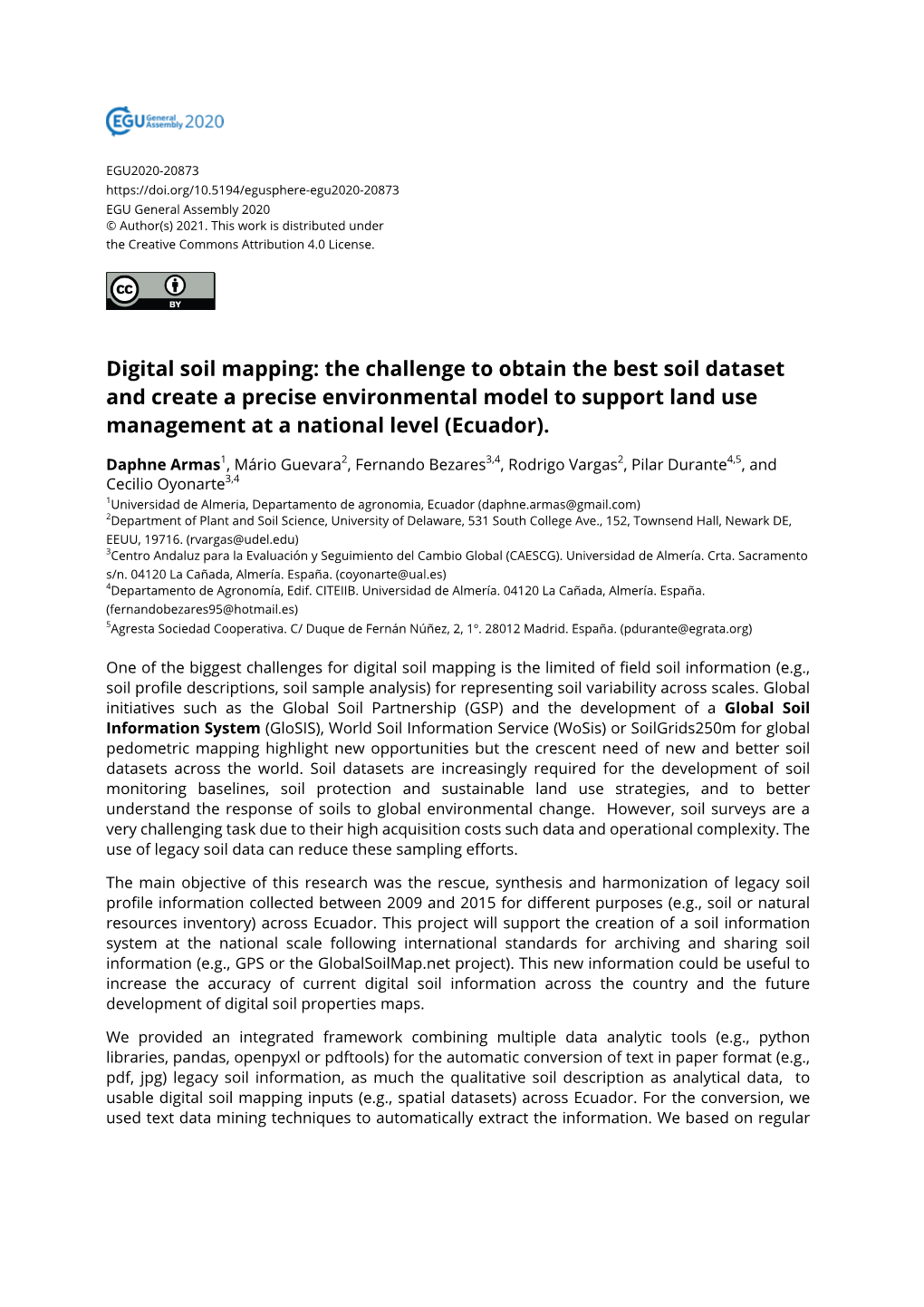 Digital Soil Mapping