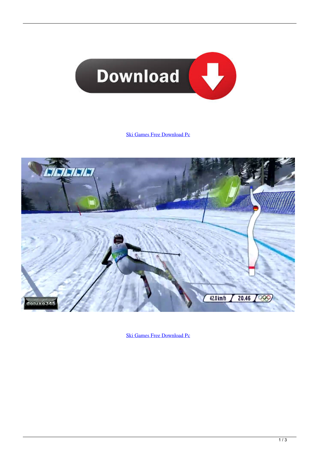 Ski Games Free Download Pc