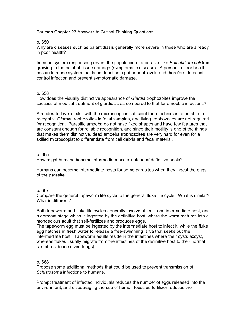 Bauman Chapter 1 Answers To Critical Thinking Questions