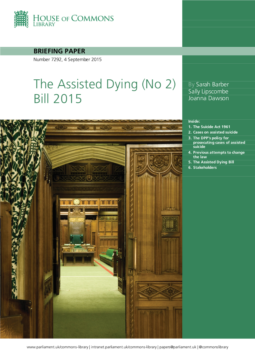 The Assisted Dying (No 2) Bill 2015