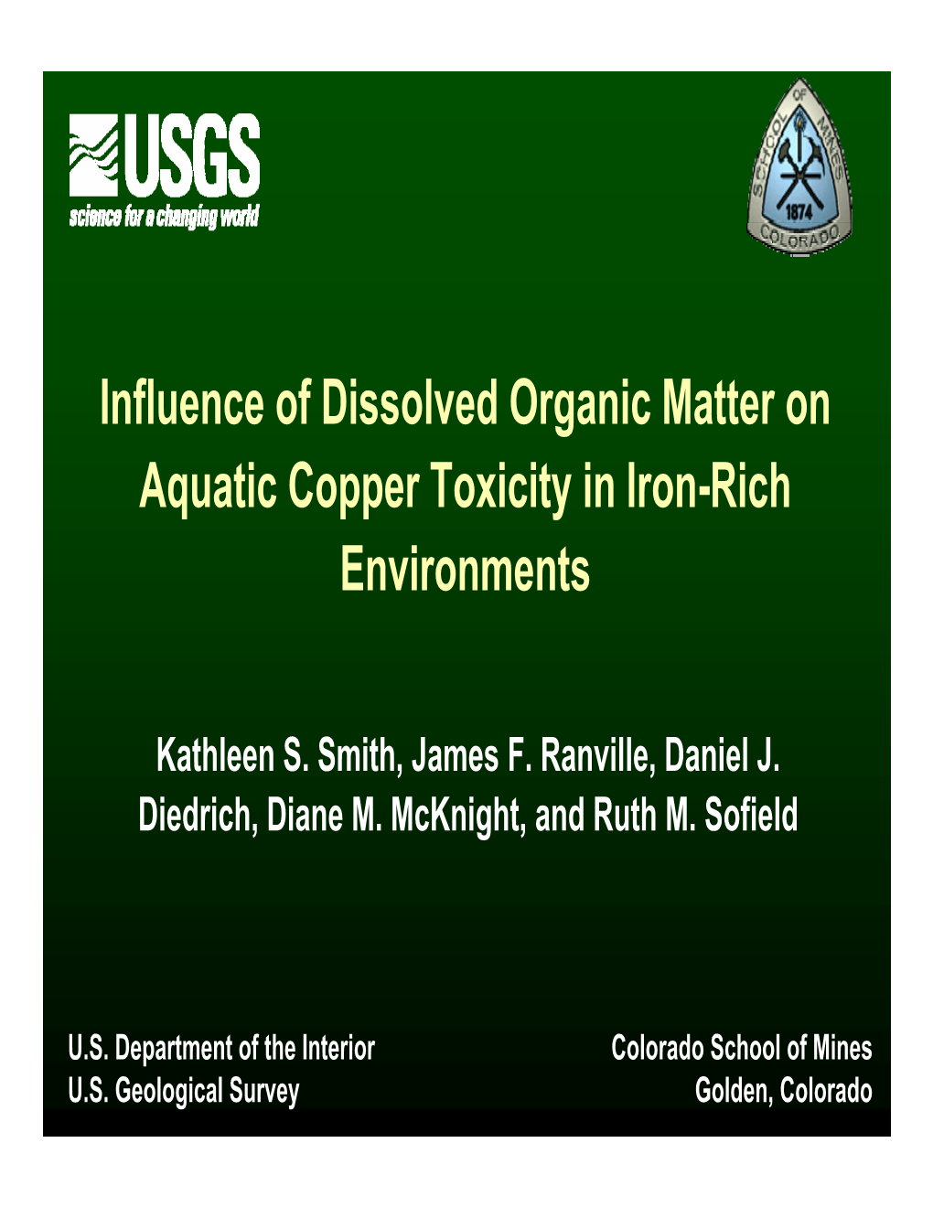 Influence of Dissolved Organic Matter on Aquatic Copper Toxicity in Iron-Rich Environments