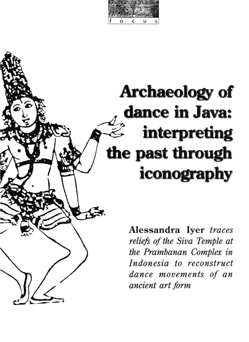 Archaeology of Dance in Java: Interpreting the Past Through Iconography