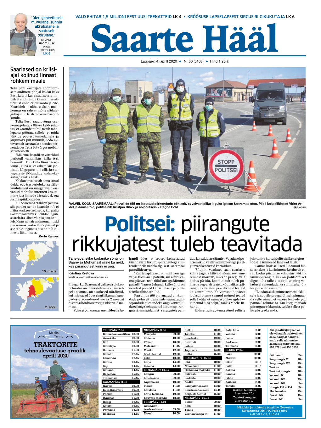 Politsei: Piirangute Rikkujatest Tuleb Teavitada