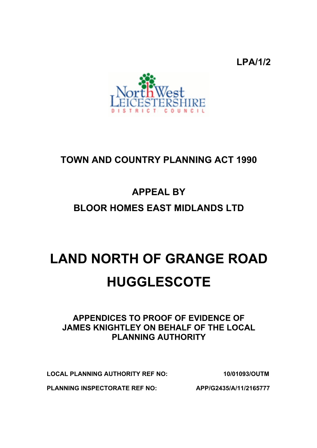 Land North of Grange Road Hugglescote