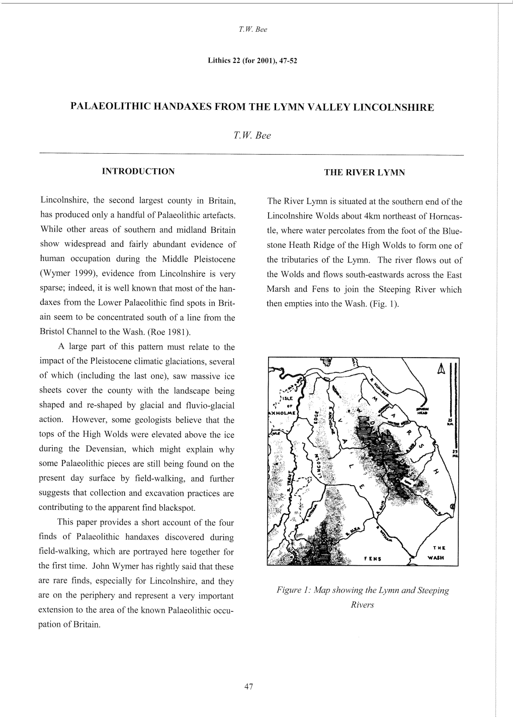 Palaeolithic Handaxes from the Lymn Valley Lincolnshire