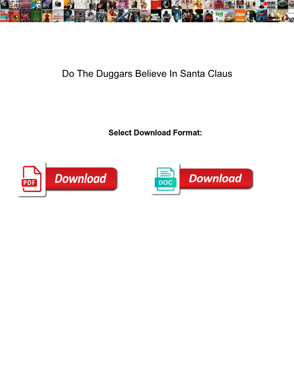 Do the Duggars Believe in Santa Claus