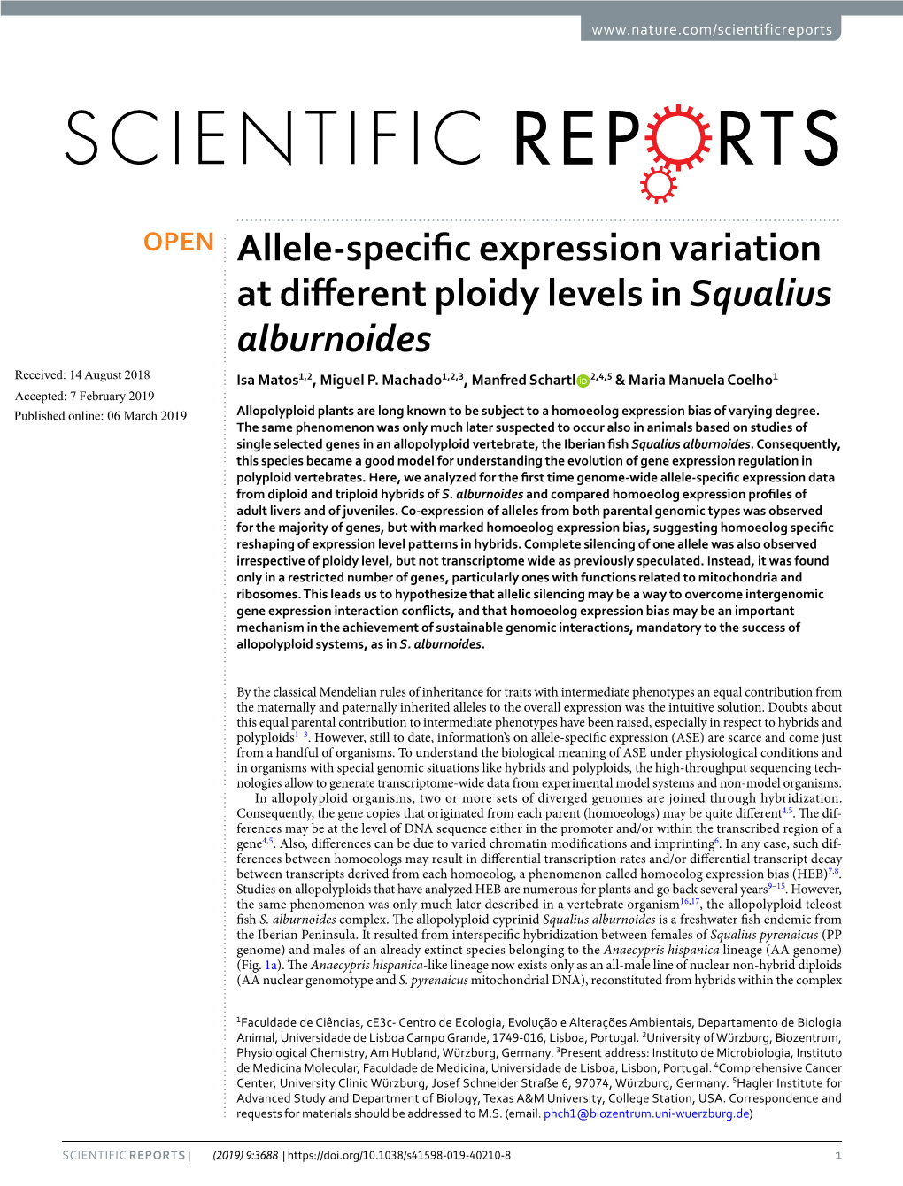 Allele-Specific Expression Variation at Different Ploidy Levels in Squalius