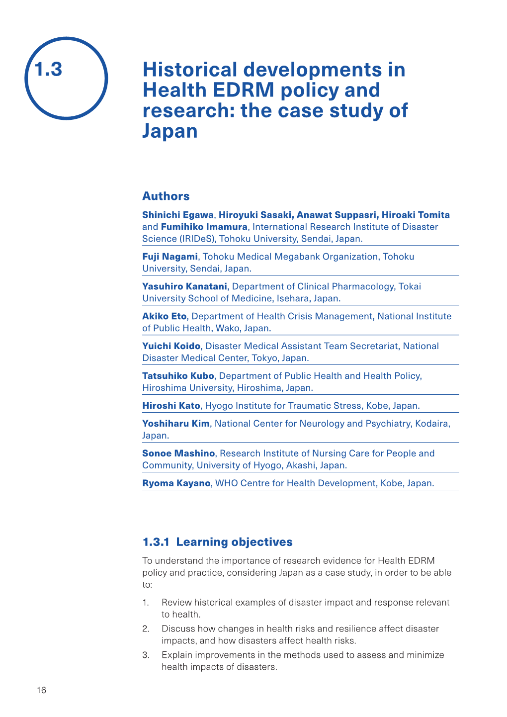 Historical Developments in Health EDRM Policy and Research: the Case Study of Japan