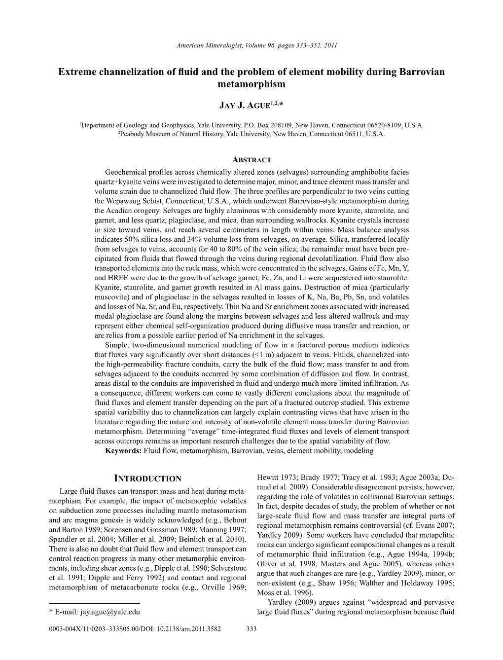 Extreme Channelization of Fluid and the Problem of Element Mobility During Barrovian Metamorphism