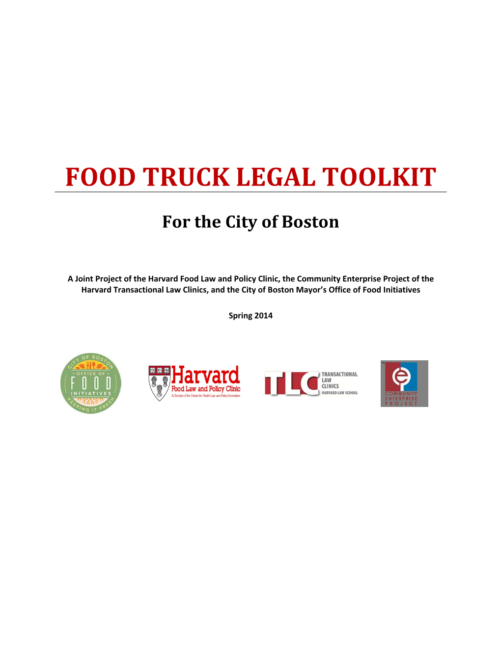 Food Truck Legal Toolkit