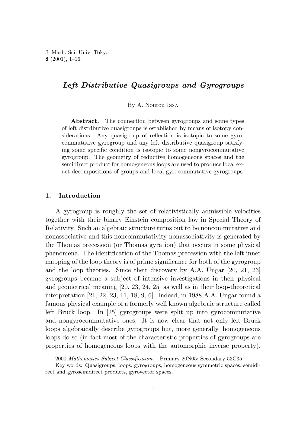 Left Distributive Quasigroups and Gyrogroups