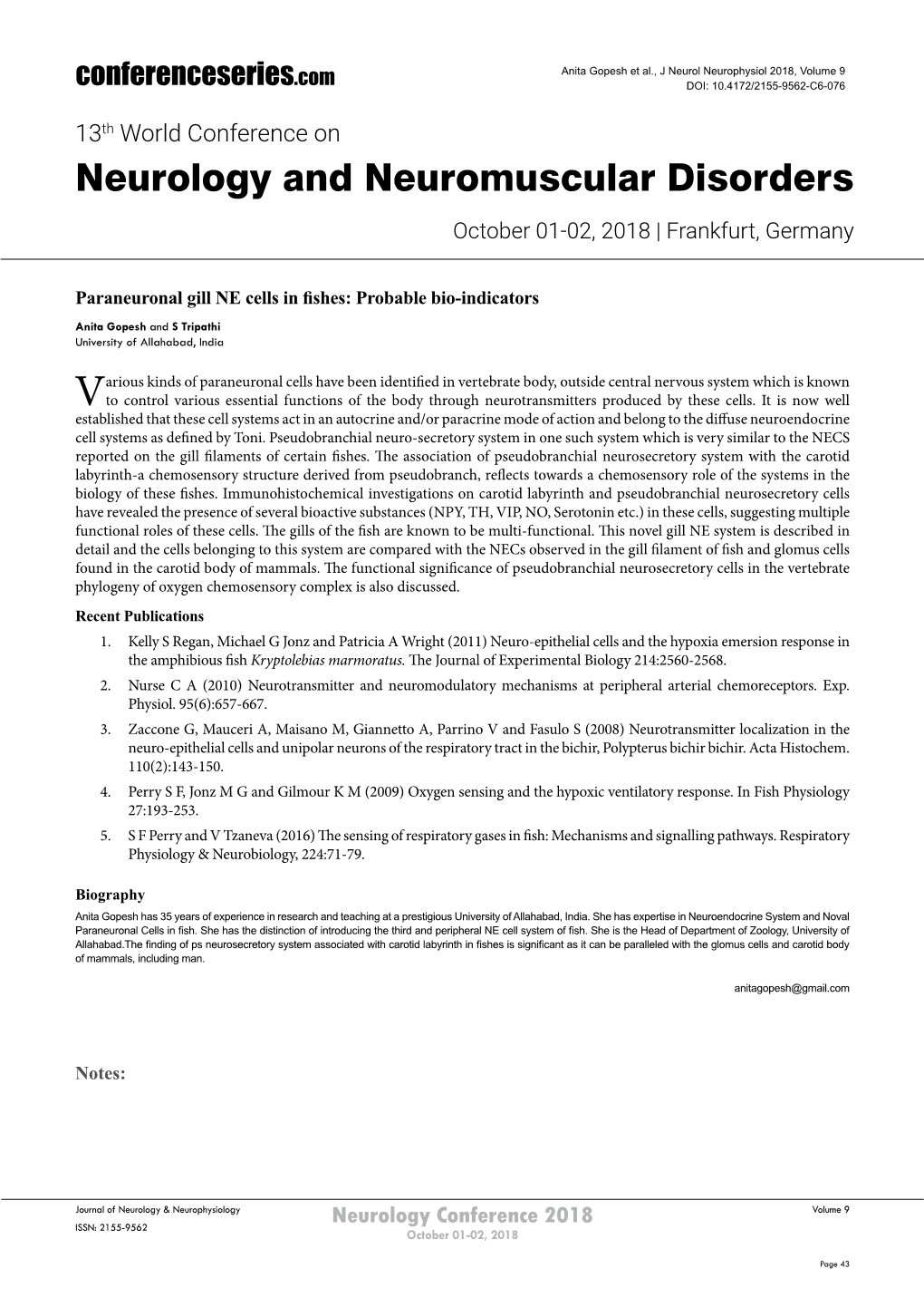 Neurology and Neuromuscular Disorders