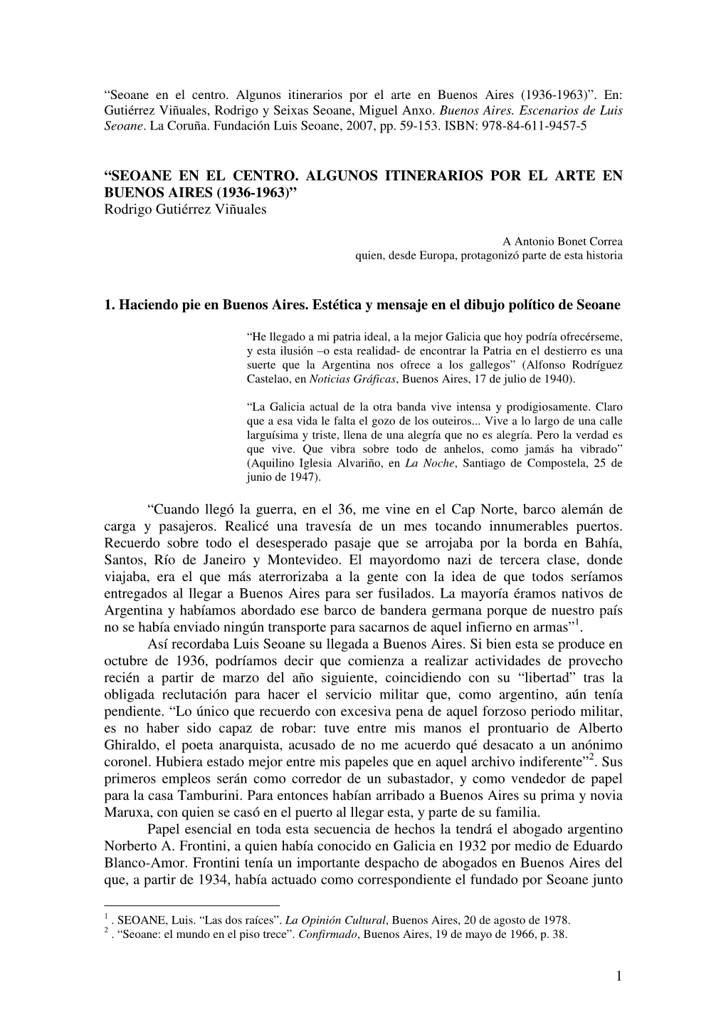 “Seoane En El Centro. Algunos Itinerarios Por El Arte En Buenos Aires (1936-1963)”