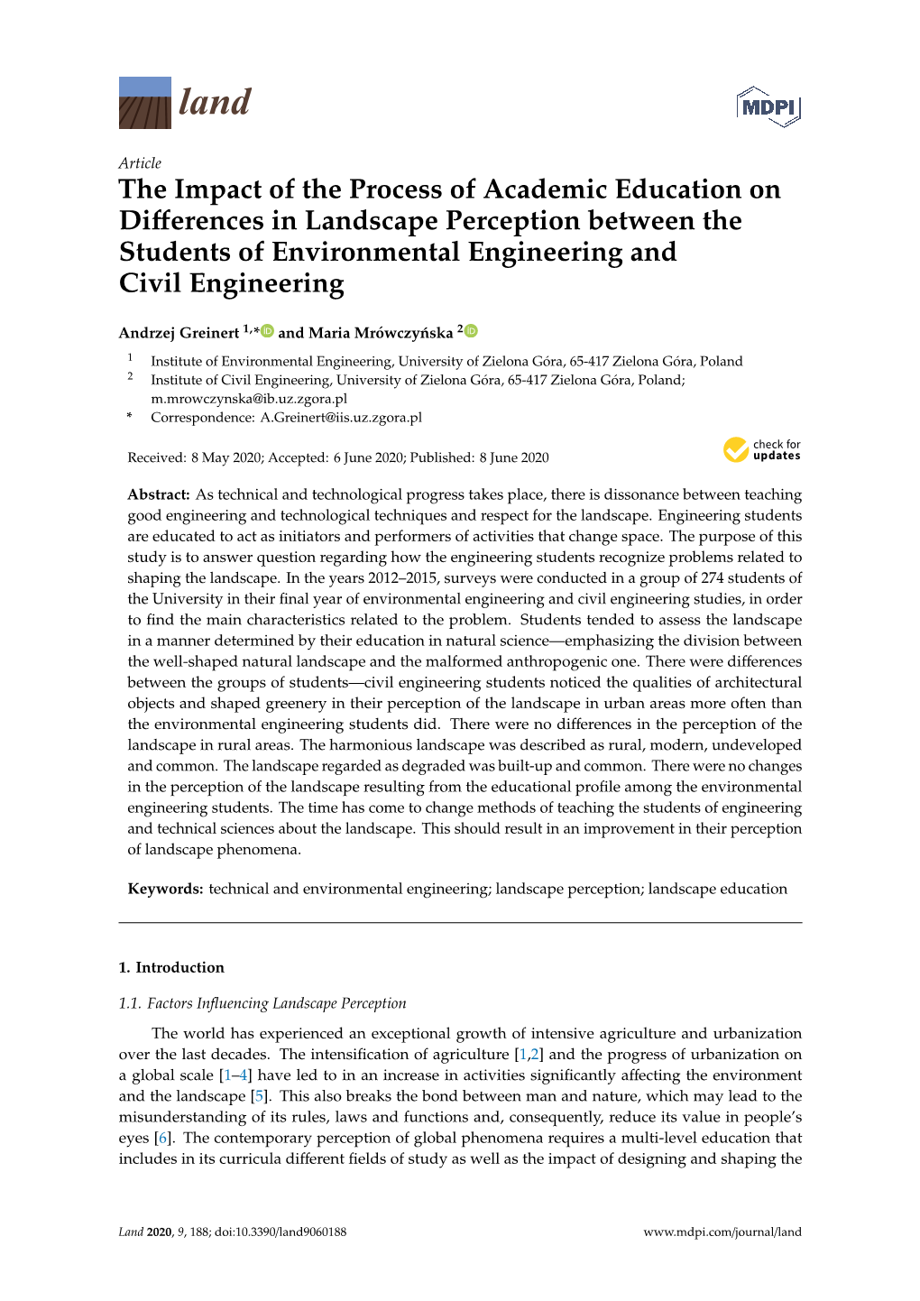 The Impact of the Process of Academic Education on Differences