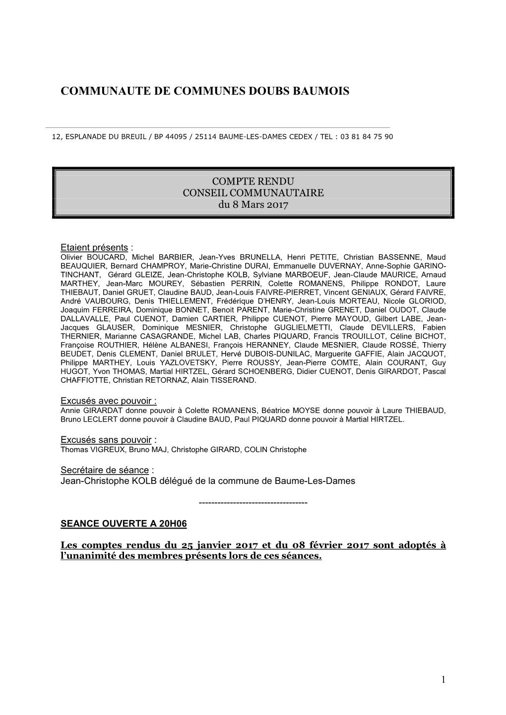 Communaute De Communes Doubs Baumois