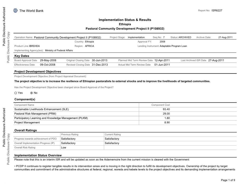 World Bank Document