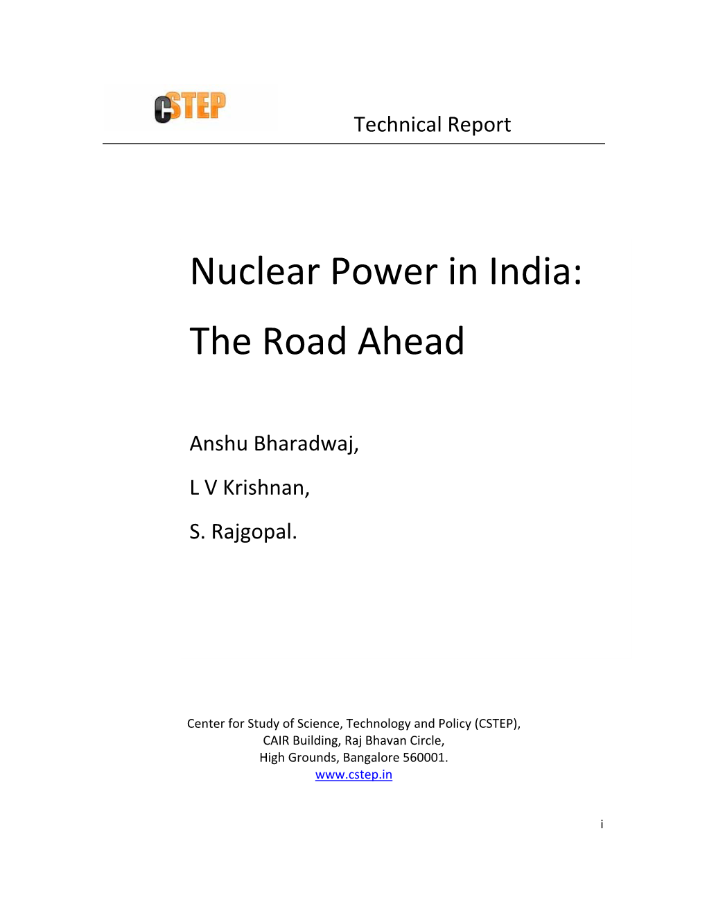 Nuclear Power in India: the Road Ahead