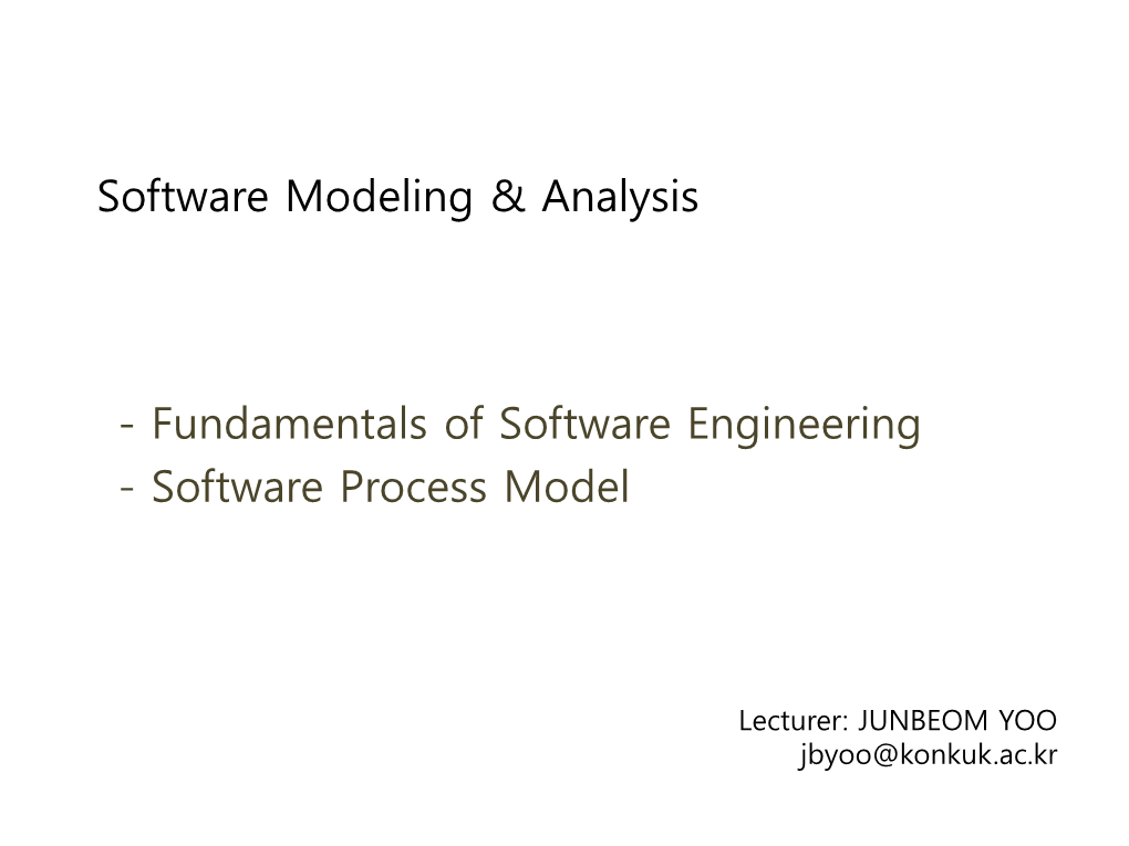 Software Process Model