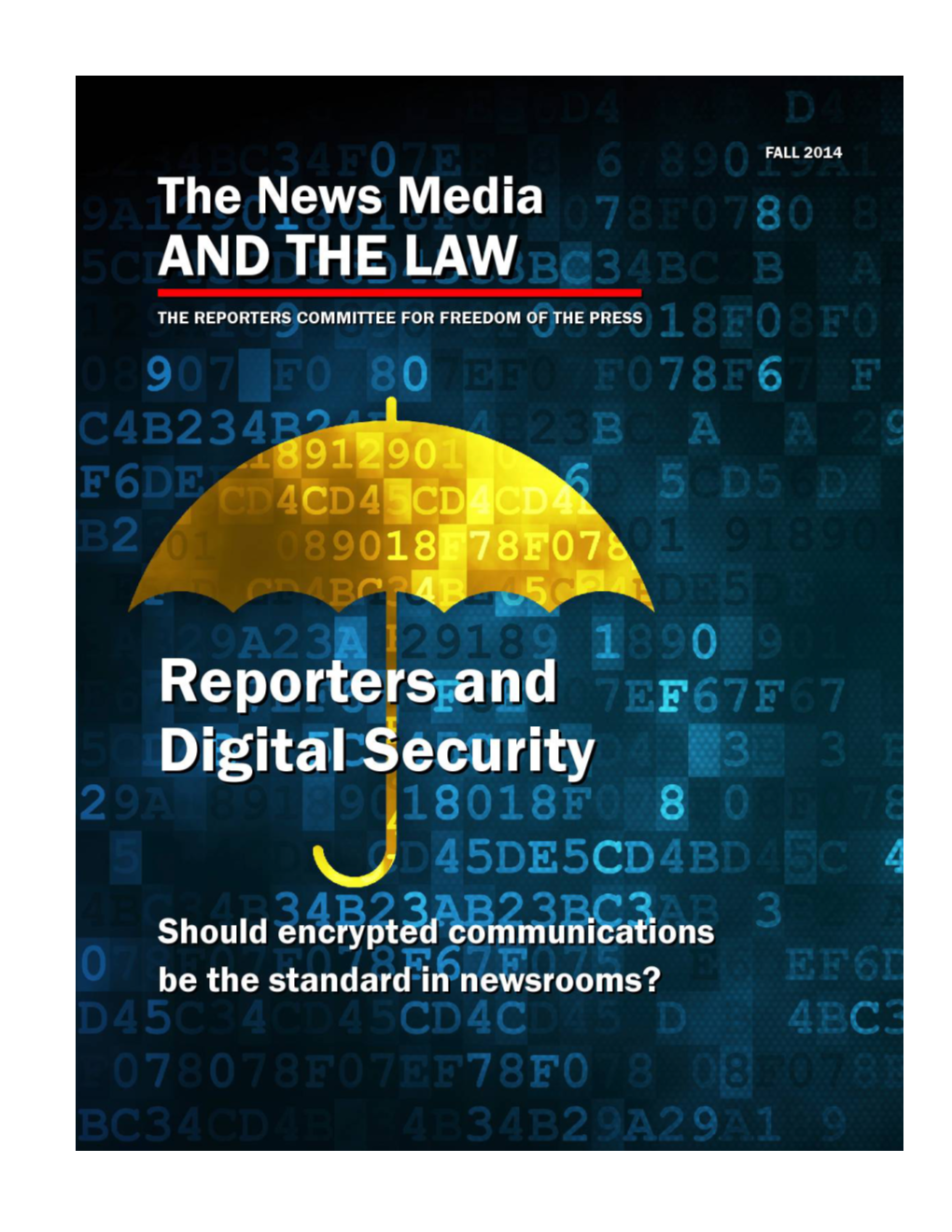 The News Media and the Law, Fall 2014