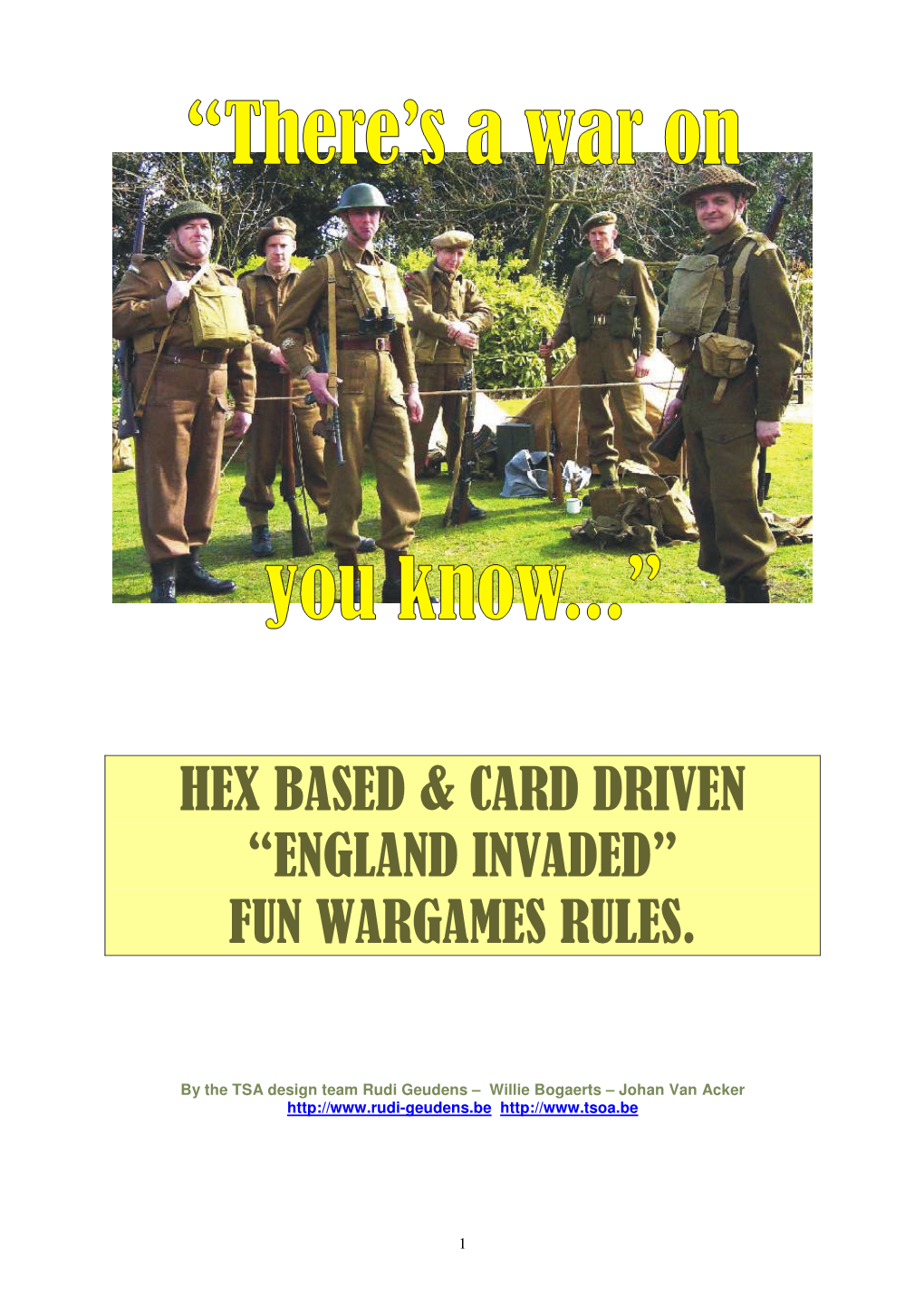 Hex Based & Card Driven “England Invaded” Fun