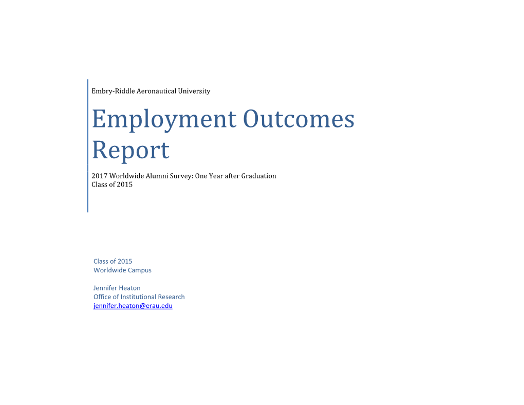 Employment Report