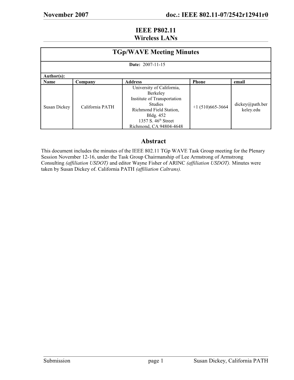 IEEE P802.11 Wireless Lans s39