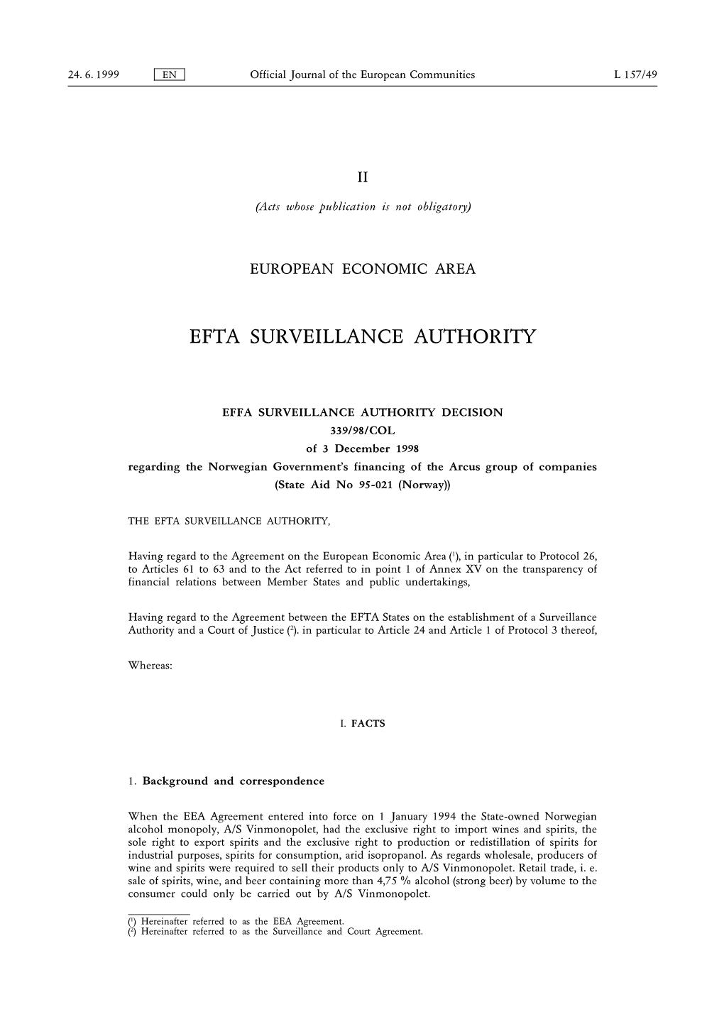 Efta Surveillance Authority