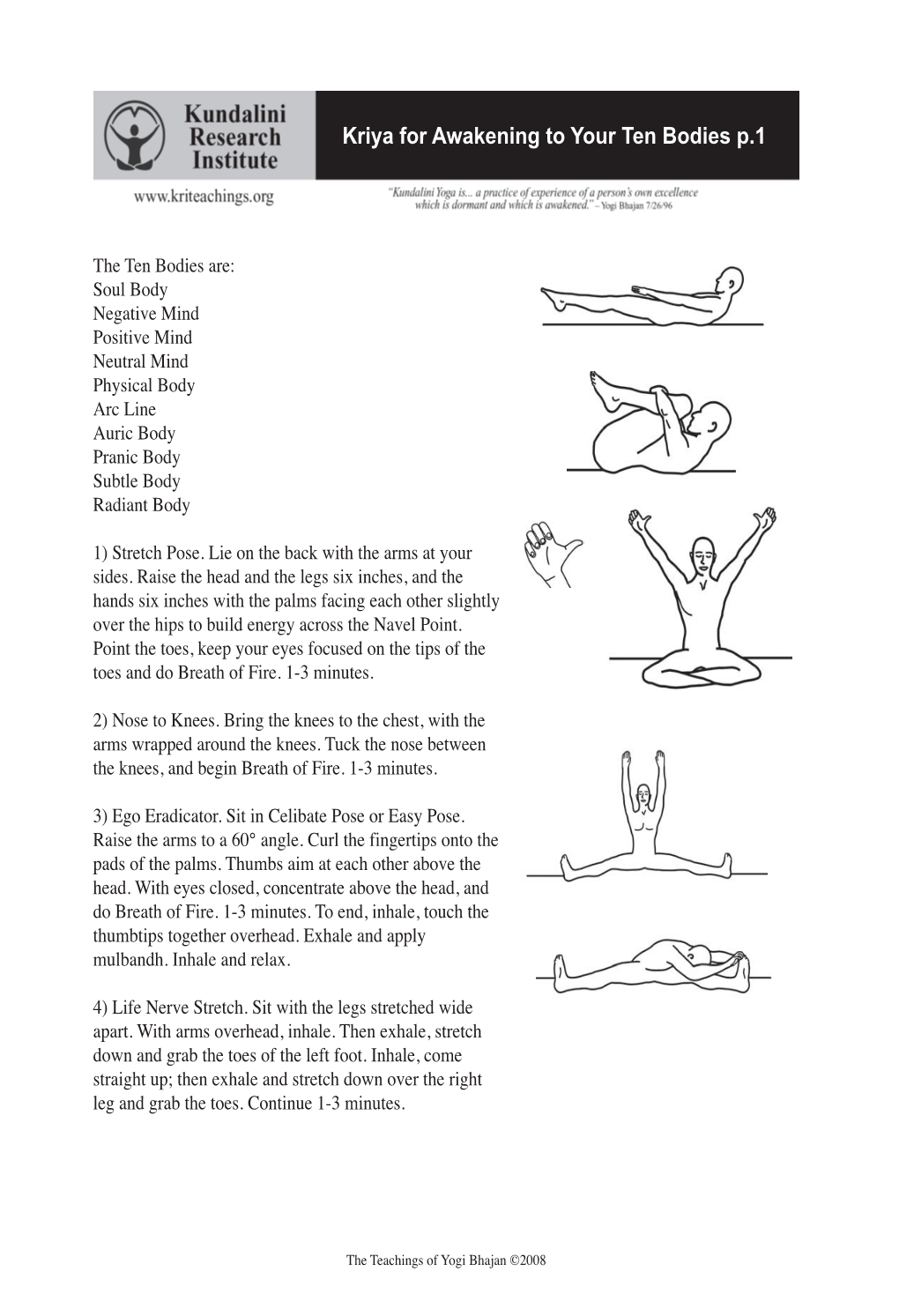 Kriya for Awakening to Your Ten Bodies P.1