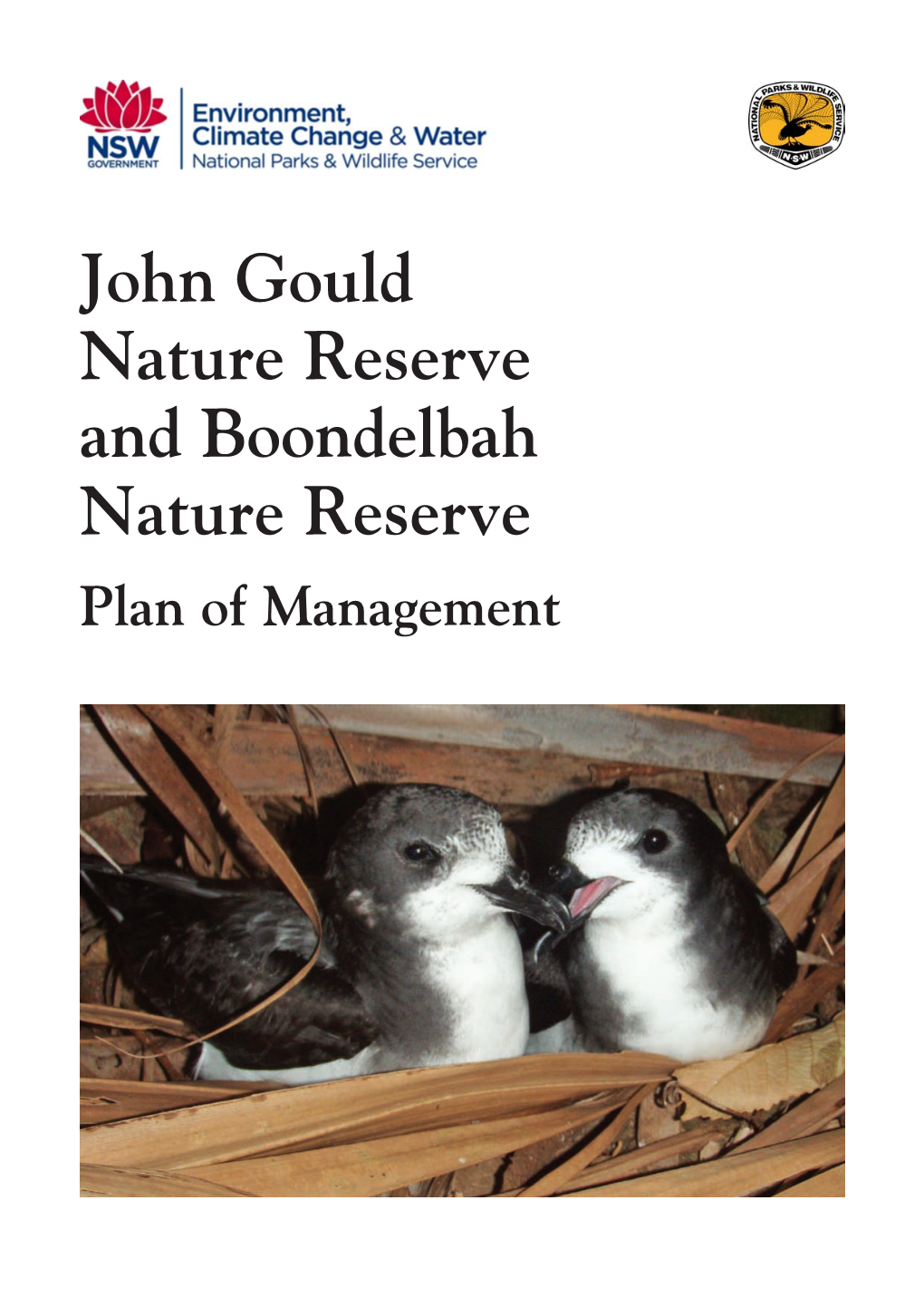 John Gould Nature Reserve and Boondelbah Nature Reserve Plan of Management