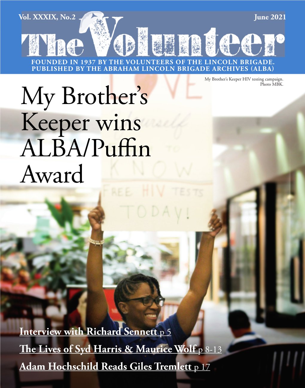 My Brother's Keeper Wins ALBA/Puffin Award