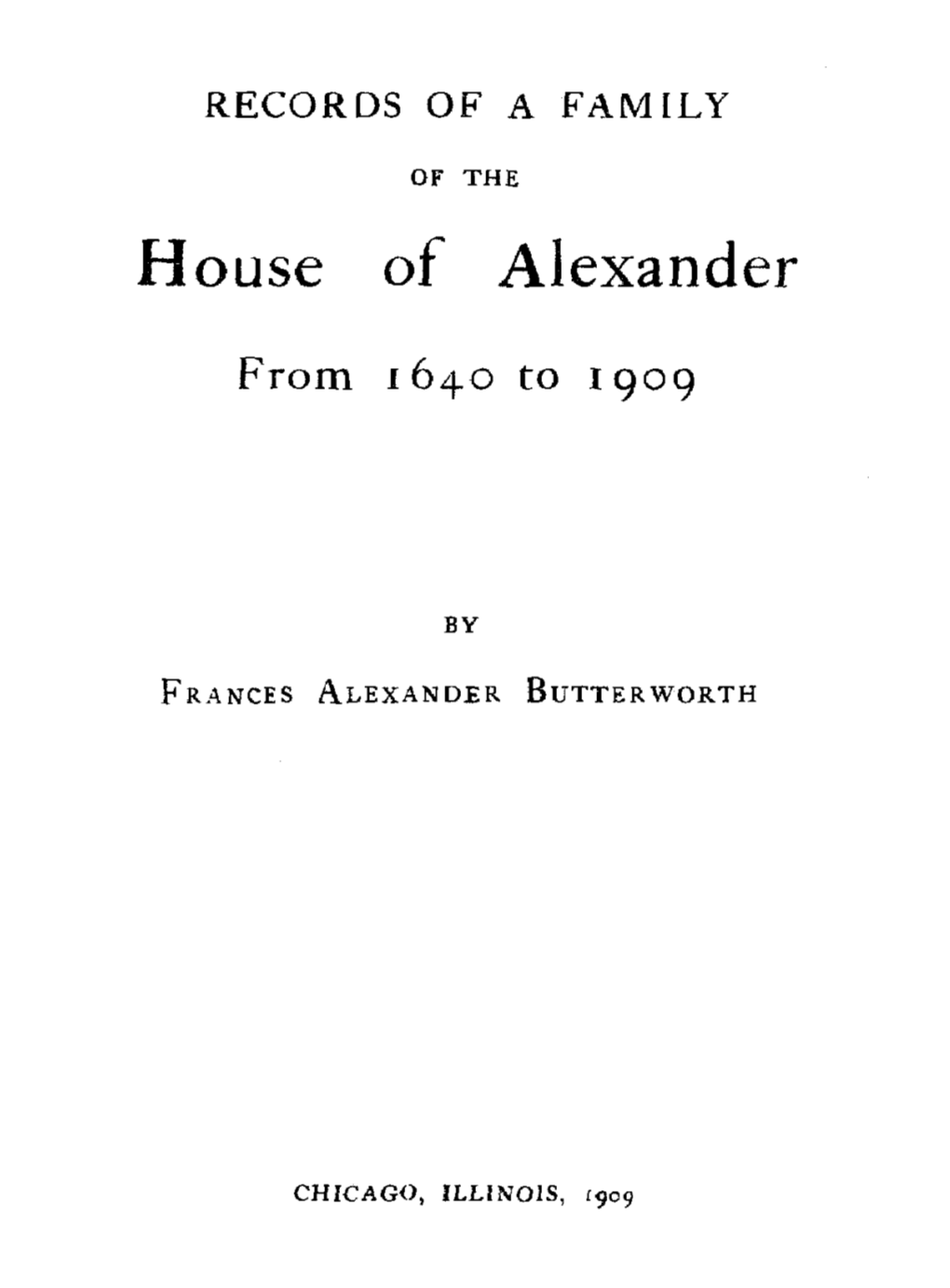 House of Alexander