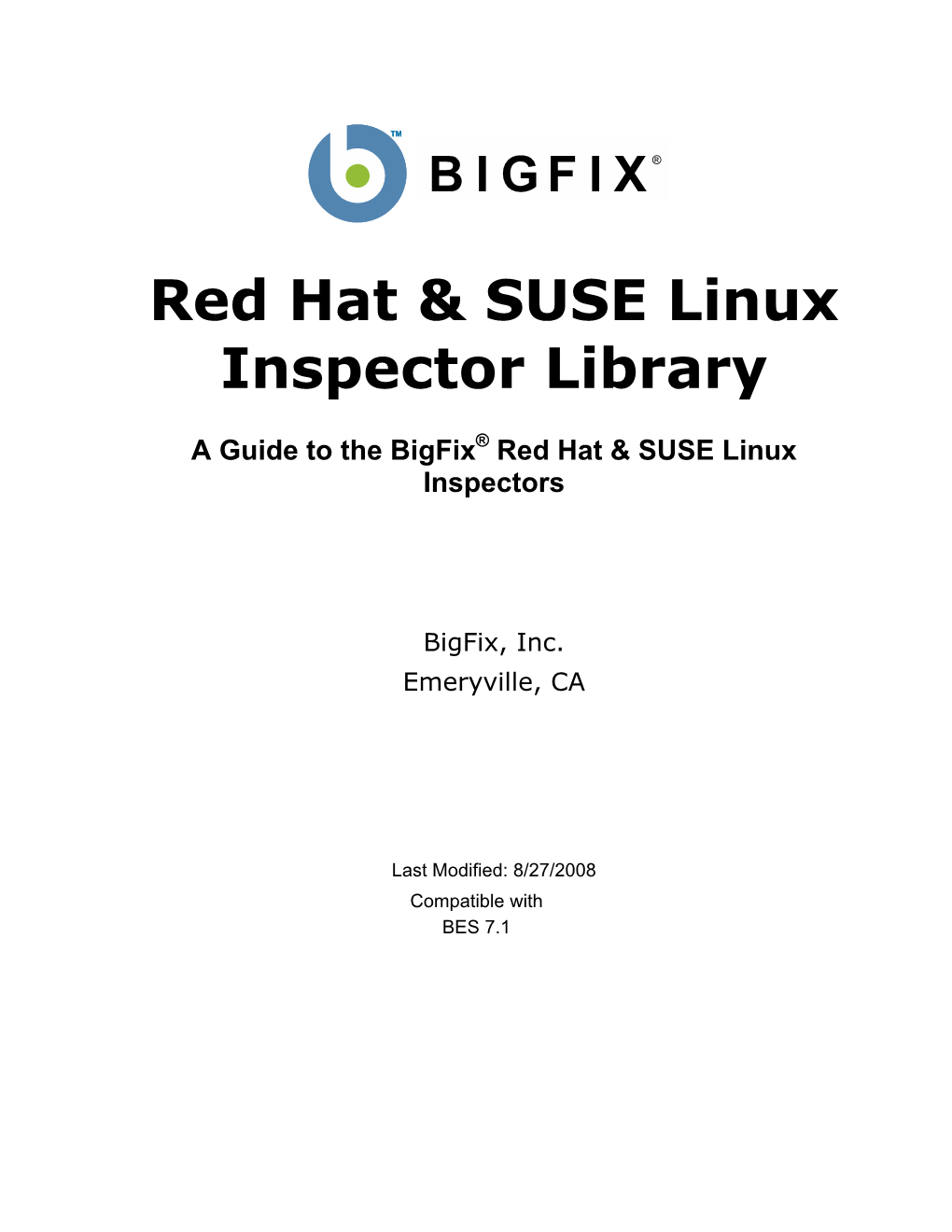Red Hat & SUSE Linux Inspector Library