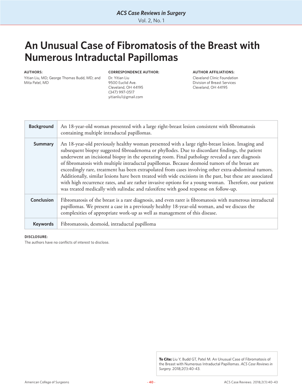 An Unusual Case of Fibromatosis of the Breast with Numerous Intraductal Papillomas