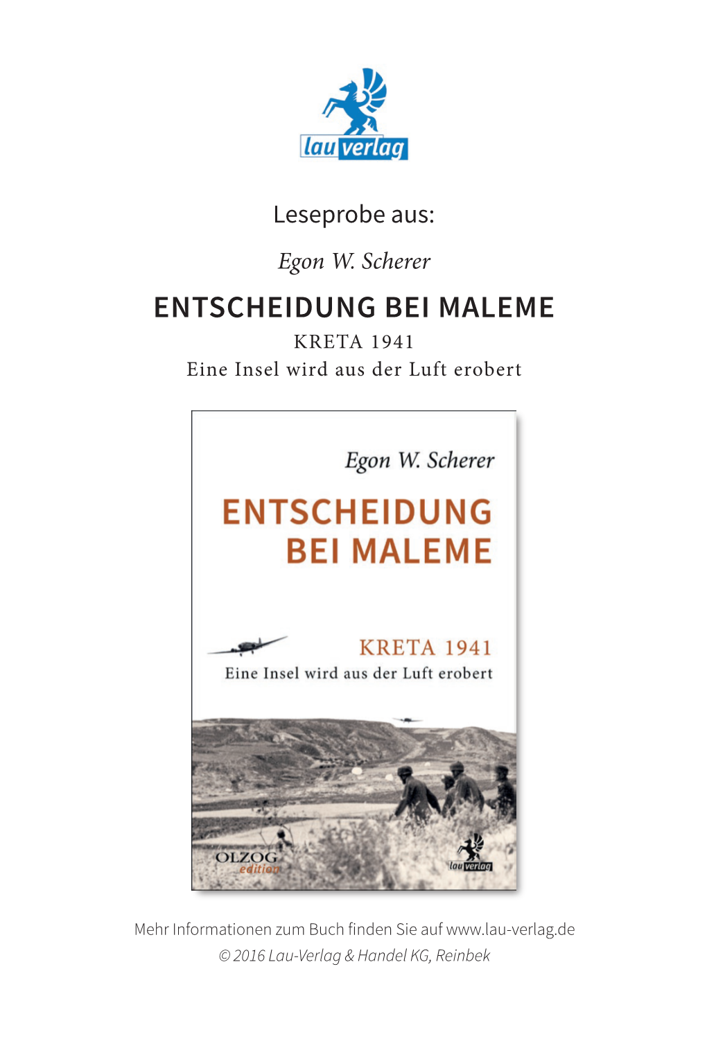 ENTSCHEIDUNG BEI MALEME KRETA 1941 Eine Insel Wird Aus Der Luft Erobert