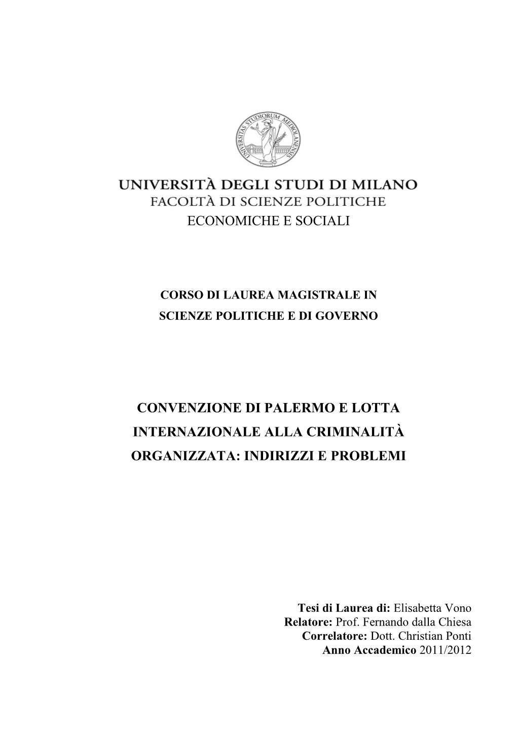 Convenzione Delle Nazioni Unite Contro La Criminalità Organizzata Transnazionale…………………29