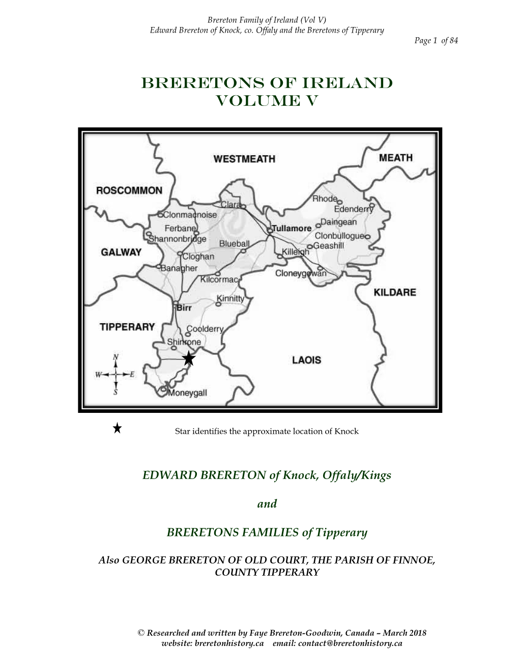 Breretons of Ireland Volume V