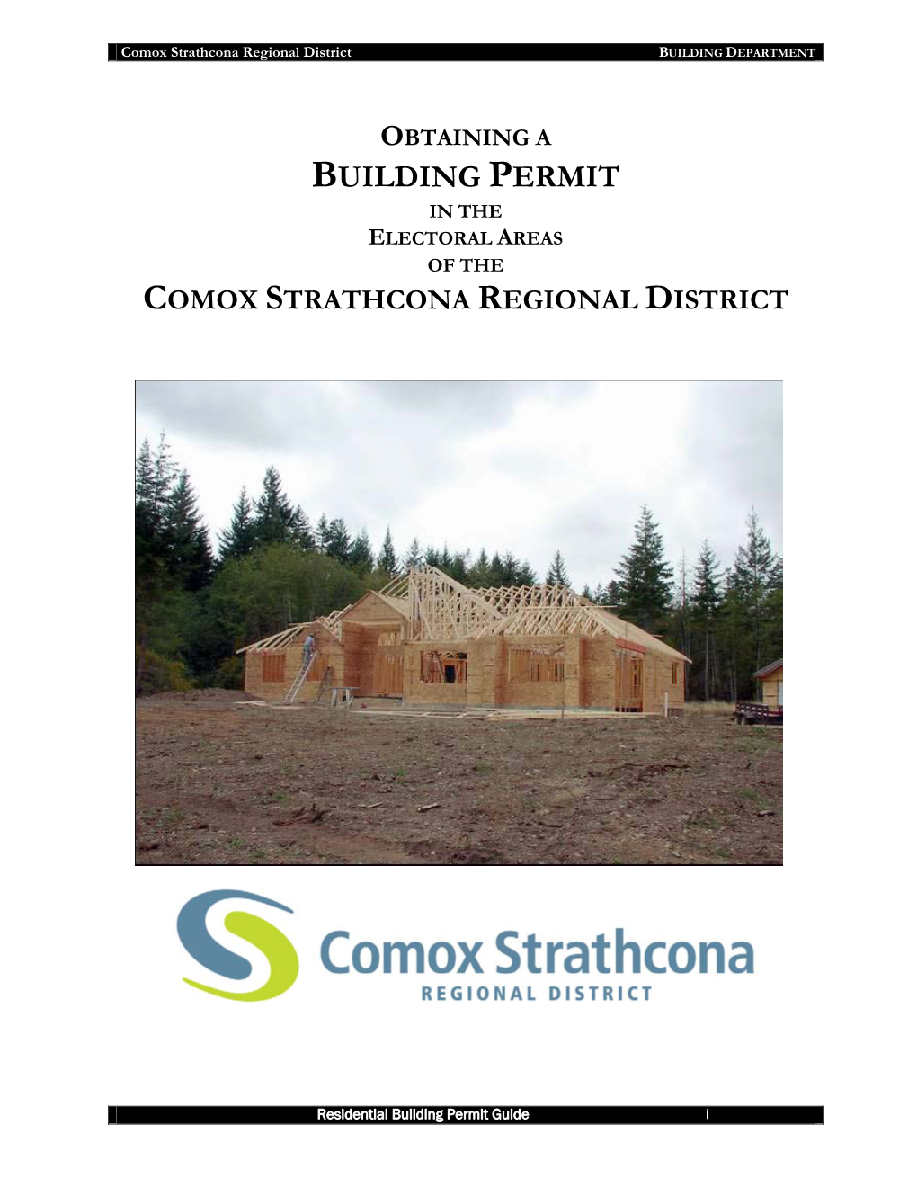 Obtaining a Building Permit in the Electoral Areas of the Comox Strathcona Regional District