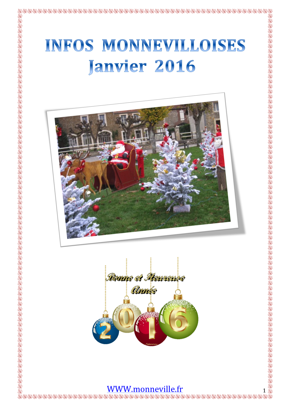 Monneville Infos De Janvier 2016 (Pdf)